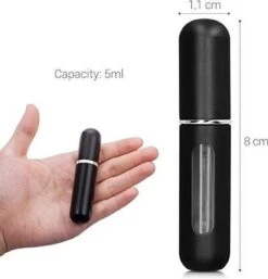 Navulbaar Parfum Flesje - Mini Parfumflesje- Hurbulbaar Parfumflesje- Hervulbare Verstuiver - Zwart - Aluminium - Spray -Parfumwinkel 1153x1200 4