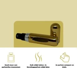 Cetins - Parfum Verstuiver Navulbaar - Mini Parfum Flesje - Reisflesje – Goud -Parfumwinkel 1200x1058 4