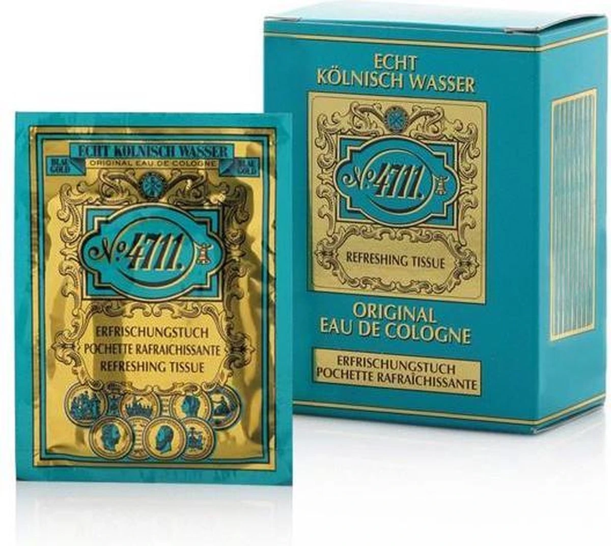 4711 Original Refreshing Eau De Cologne Tissue - 10 Stuk 11 4711 Original Refreshing Eau De Cologne Tissue - 10 Stuk - Afbeelding 11