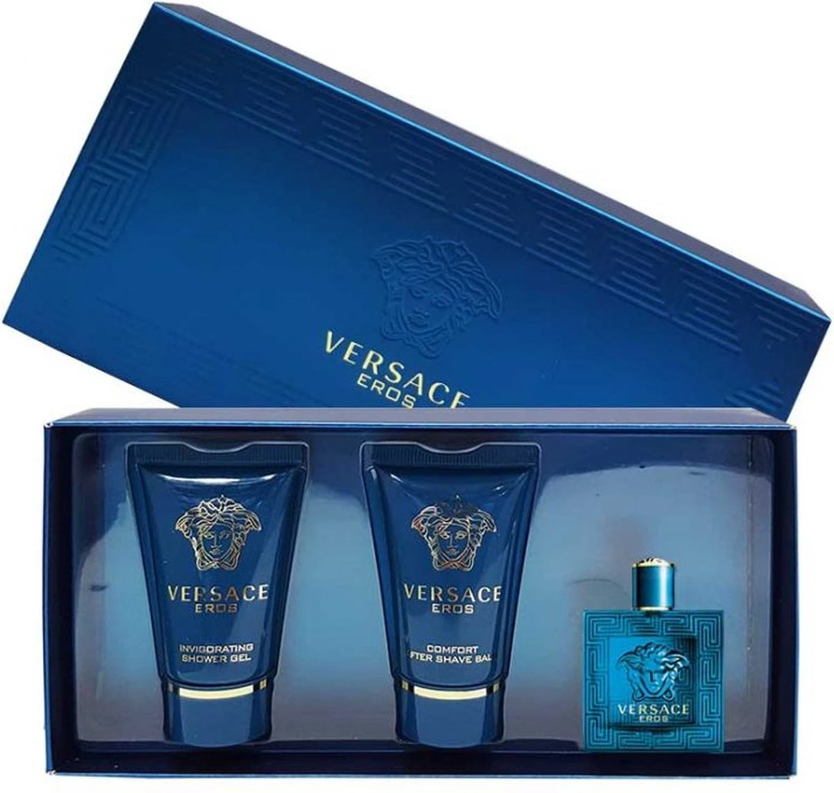 Versace - Eros Gift Of Mini 5 Ml, And Eros 25 Ml (After Shave Balm) Eros 25 Ml - Eau De Toilette - 5ML 4 Versace - Eros Gift Of Mini 5 Ml, And Eros 25 Ml (After Shave Balm) Eros 25 Ml - Eau De Toilette - 5ML - Afbeelding 4
