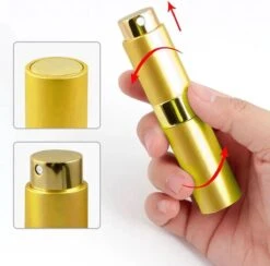 Scenty - Parfum Verstuiver Navulbaar - Mini Parfum Flesje - Reisflesje - Goud -Parfumwinkel 1200x1183 4