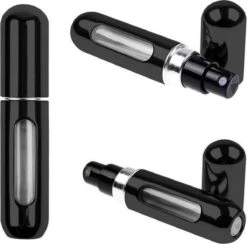 Mini Parfum Flesje | Lipstick Formaat Navulbare Parfum Verstuiver - Zwart -Parfumwinkel 1200x1184 5