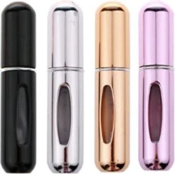 Mini Parfum Flesje 4-PACK | Lipstick Formaat Navulbare Parfum Verstuiver