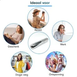 MaxedMore Navulbare Parfumverstuiver 5ml Zilver - 65 Keer Spraybare Parfum Verstuiver - Hervulbaar Tasverstuiver Voor Parfum - Meeneem Mini Geur Flesje Voor Op Reis - Lipstick Formaat Navulbaar Parfumflesje -Parfumwinkel 1200x1200 506