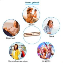 Merkloos Parfum Spray - Navulbare Parfum Verstuiver - Navulling Voor Parfum - Parfumverstuiver - Goudkleurig -Parfumwinkel 1200x1200 518