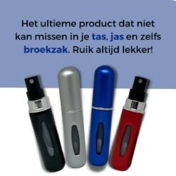 Cetins - Parfum Verstuiver Navulbaar - Mini Parfum Flesje - Reisflesje – Matt Blauw -Parfumwinkel 1200x1200 519