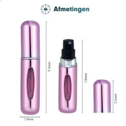 Mini Parfum Flesje 2-PACK Goud En Roze| Lipstick Formaat Navulbare Parfum Verstuiver -Parfumwinkel 1200x1200 542