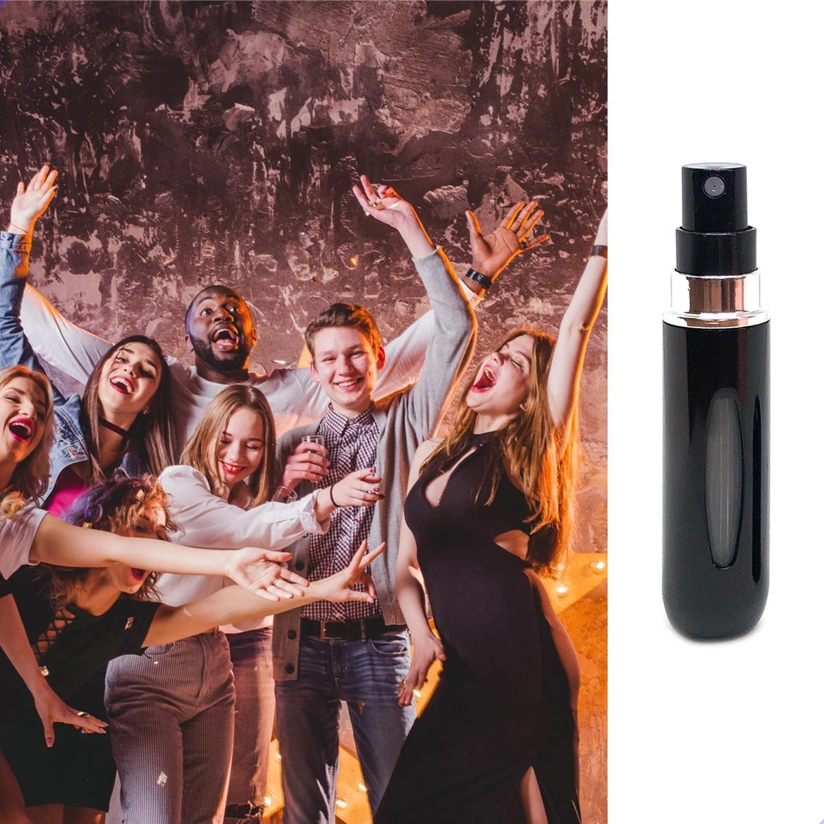 MaxedMore Navulbare Parfumverstuiver 5ml Zwart - 65 Keer Spraybare Parfum Verstuiver - Hervulbaar Tasverstuiver Voor Parfum - Meeneem Mini Geur Flesje Voor Op Reis - Lipstick Formaat Navulbaar Parfumflesje 3 MaxedMore Navulbare Parfumverstuiver 5ml Zwart - 65 Keer Spraybare Parfum Verstuiver - Hervulbaar Tasverstuiver Voor Parfum - Meeneem Mini Geur Flesje Voor Op Reis - Lipstick Formaat Navulbaar Parfumflesje - Afbeelding 3