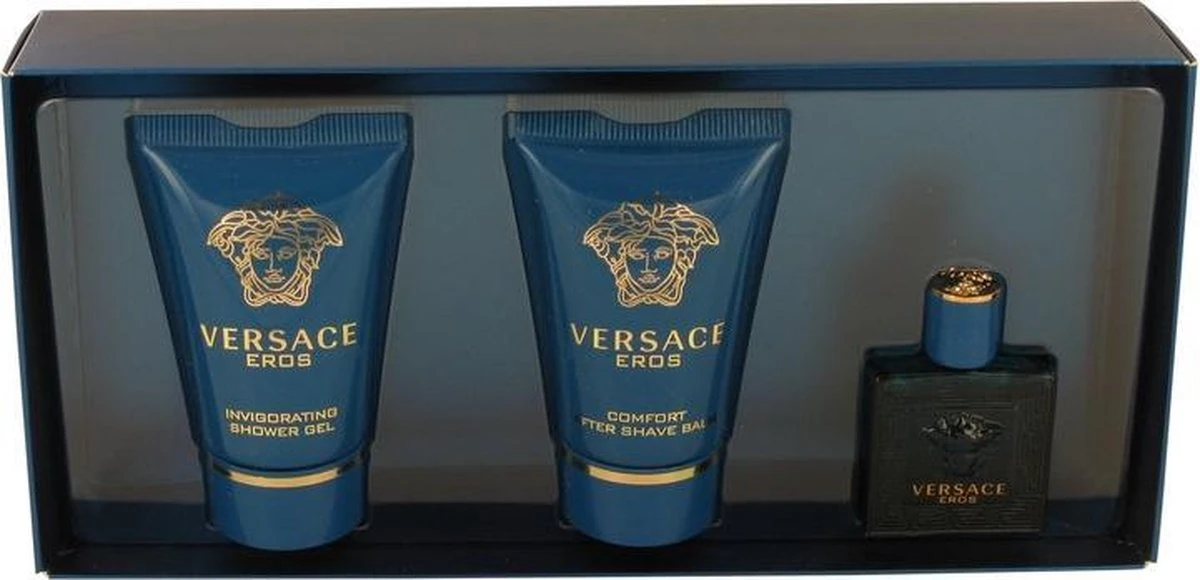 Versace - Eros Gift Of Mini 5 Ml, And Eros 25 Ml (After Shave Balm) Eros 25 Ml - Eau De Toilette - 5ML 1 Versace - Eros Gift Of Mini 5 Ml, And Eros 25 Ml (After Shave Balm) Eros 25 Ml - Eau De Toilette - 5ML