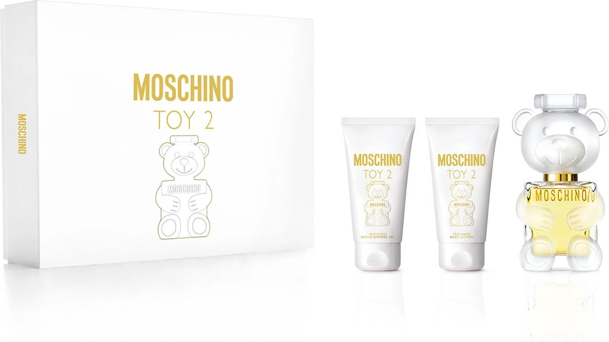 Moschino Toy 2 Gift Set 50ml Eau De Parfum + 50ml Body Lotion + 50ml Douchegel 1 Moschino Toy 2 Gift Set 50ml Eau De Parfum + 50ml Body Lotion + 50ml Douchegel