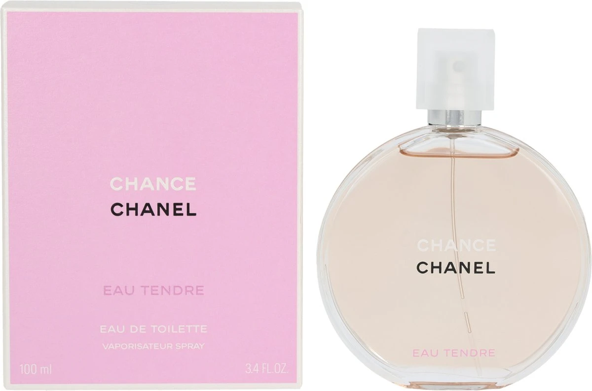 Chanel Chance Eau Tendre - 100 Ml - Eau De Toilette Spray Vaporisateur - Damesparfum 3 Chanel Chance Eau Tendre - 100 Ml - Eau De Toilette Spray Vaporisateur - Damesparfum - Afbeelding 3