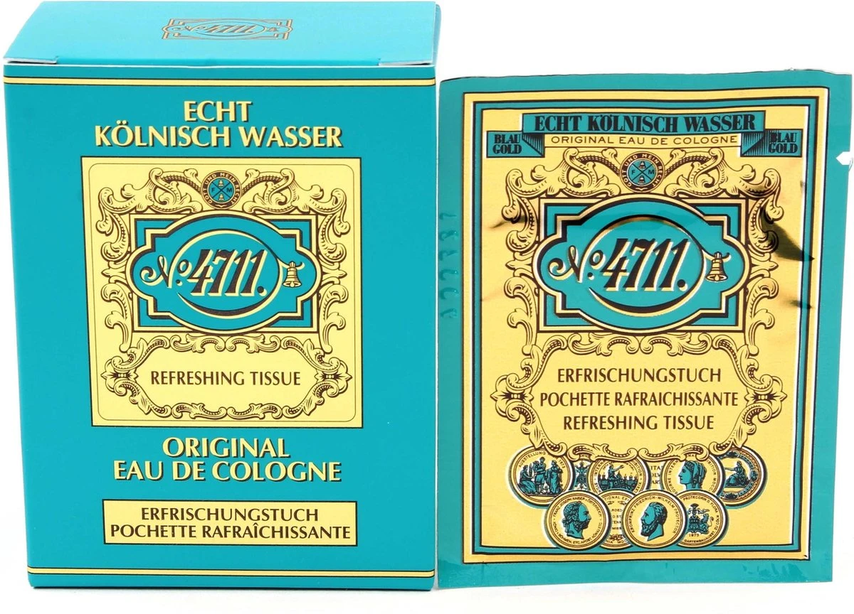 4711 Original Refreshing Eau De Cologne Tissue - 10 Stuk 13 4711 Original Refreshing Eau De Cologne Tissue - 10 Stuk - Afbeelding 13