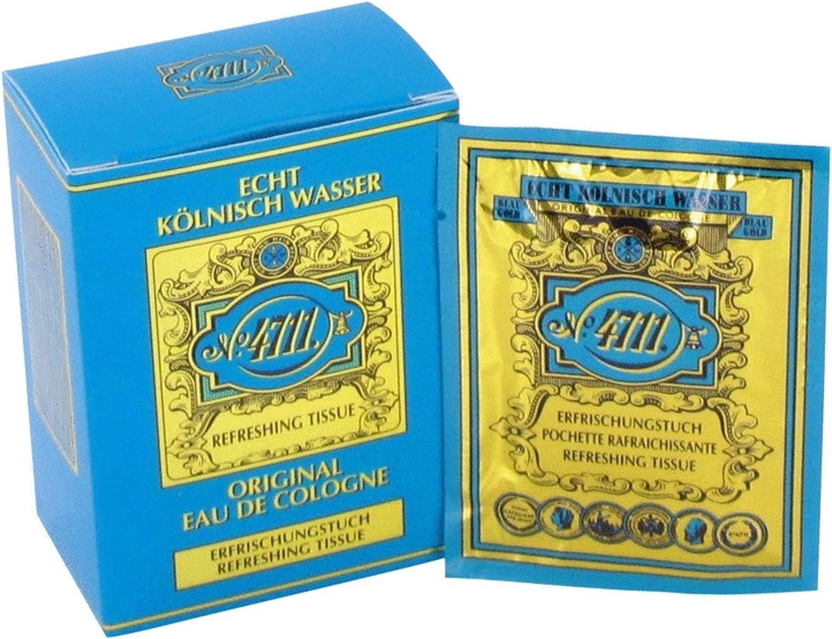 4711 Original Refreshing Eau De Cologne Tissue - 10 Stuk 2 4711 Original Refreshing Eau De Cologne Tissue - 10 Stuk - Afbeelding 2