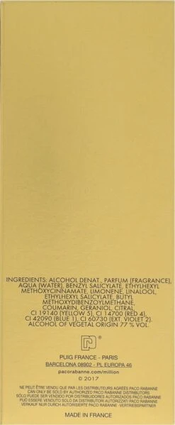 Paco Rabanne 1 Million Lucky 100 Ml - Eau De Toilette - Herenparfum -Parfumwinkel 495x1200 4