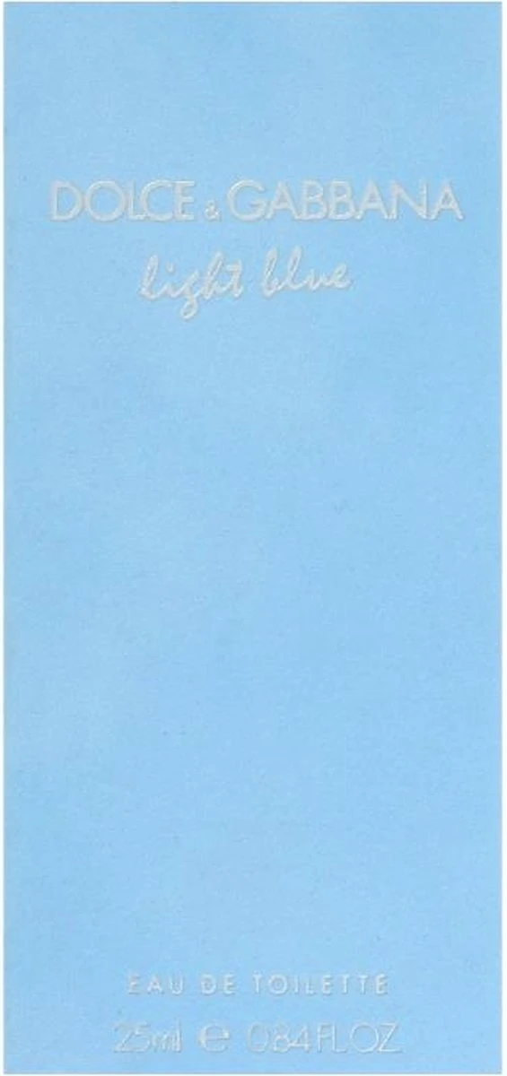 Dolce & Gabbana Light Blue 25 Ml - Eau De Toilette - Damesparfum 2 Dolce & Gabbana Light Blue 25 Ml - Eau De Toilette - Damesparfum - Afbeelding 2