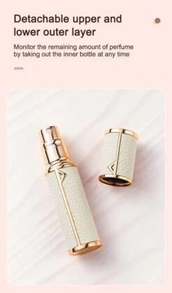 Hervulbare Parfumverstuiver-5ml-Mini Parfumverstuiver-Kleine Spuitfles Voor Parfum-Lege Parfumflesje Voor Op Reis Glasspray Draagbaar Parfumpakket Met Lederen Hoes - Mandarijn Groen -Parfumwinkel 707x1200 1