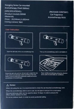 Luxe Auto Luchtverfrisser - 3 Aroma Geuren - Auto Verfrisser - Auto Luchtje - Zwart -Parfumwinkel 811x1200 3