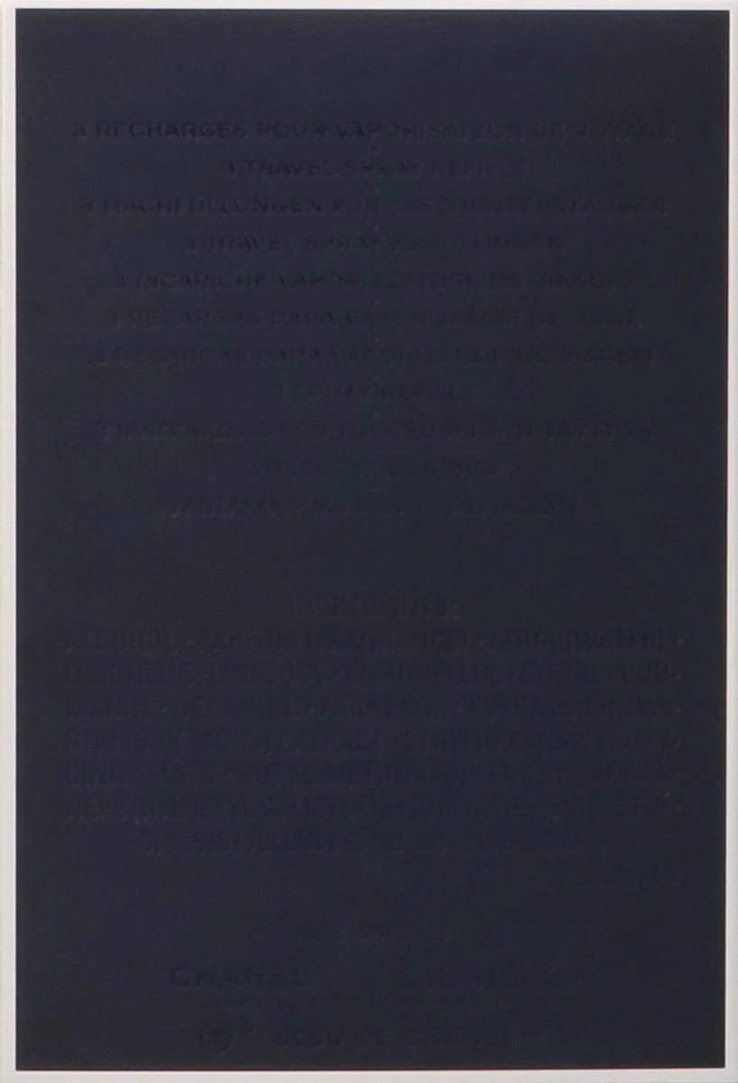 Chanel - Bleu De Chanel Refill EDT 3x 20 Ml 5 Chanel - Bleu De Chanel Refill EDT 3x 20 Ml - Afbeelding 5