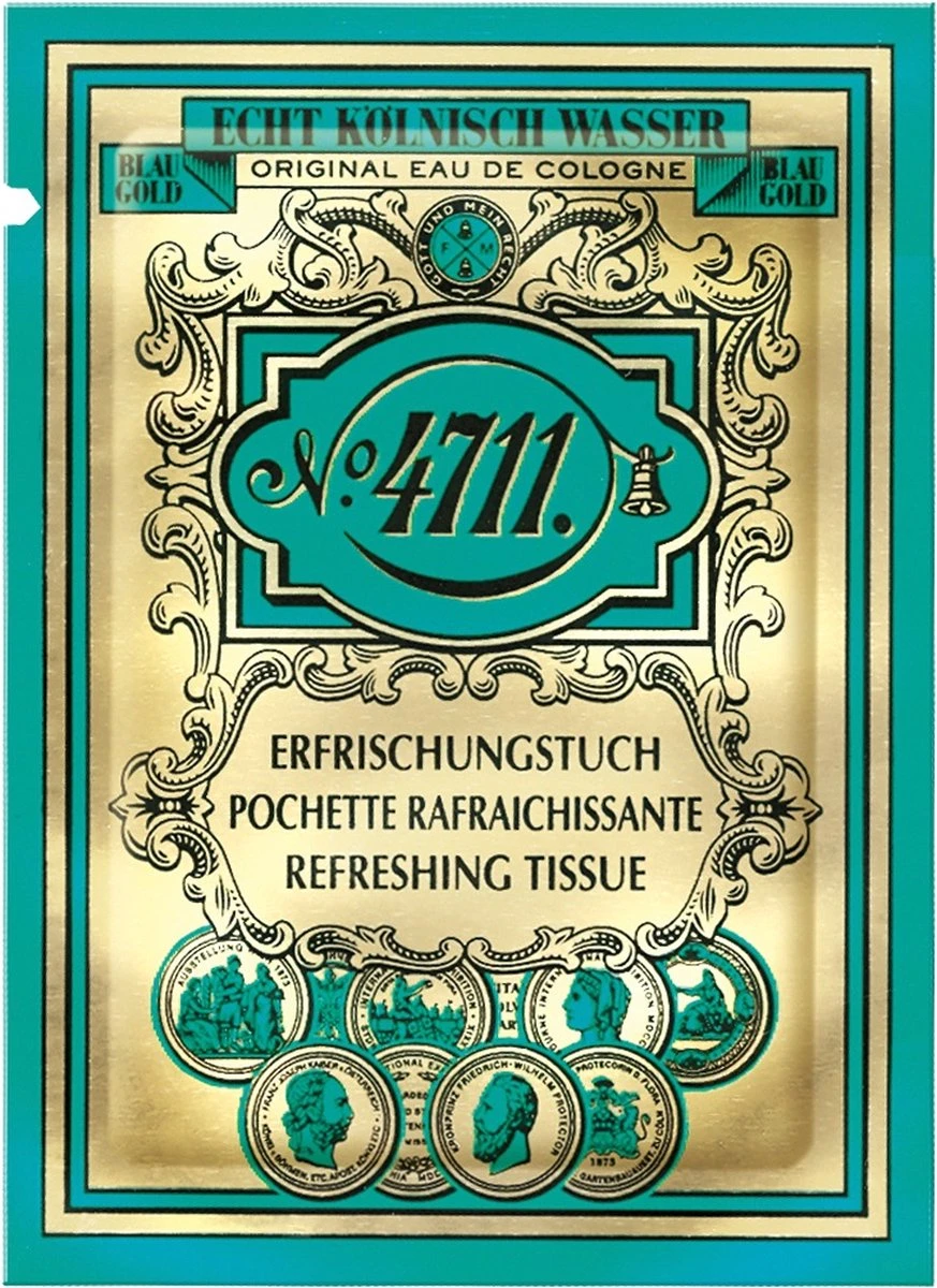 4711 Original Refreshing Eau De Cologne Tissue - 10 Stuk 1 4711 Original Refreshing Eau De Cologne Tissue - 10 Stuk