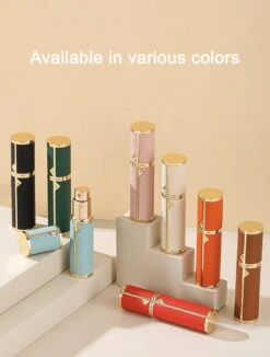 Hervulbare Parfumverstuiver-5ml-Mini Parfumverstuiver-Kleine Spuitfles Voor Parfum-Lege Parfumflesje Voor Op Reis Glasspray Draagbaar Parfumpakket Met Lederen Hoes - Mandarijn Groen -Parfumwinkel 908x1200 4