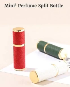 Hervulbare Parfumverstuiver-5ml-Mini Parfumverstuiver-Kleine Spuitfles Voor Parfum-Lege Parfumflesje Voor Op Reis Glasspray Draagbaar Parfumpakket Met Lederen Hoes - Mandarijn Groen -Parfumwinkel 963x1200 2